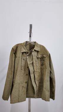 Vintage 40s WWII USMC P41 HBT Utility Jacket - Herringbone Twill